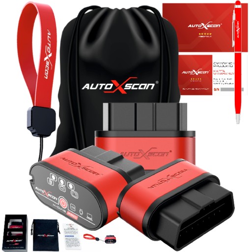 ELM327 Interfejs Diagnostyczny Autoxscan X-diag Pro Futerał +smycz Bt 5.0