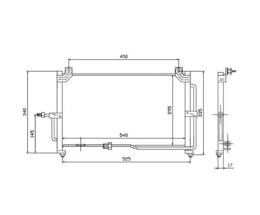 96314763 - DAEWOO MATIZ 98-00 РАДІАТОР КОНДИЦІОНЕРА