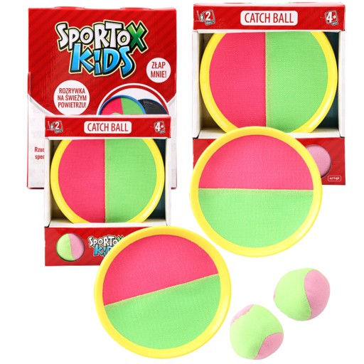 Arkádová hra Paletky na suchý zips Artyk Catch Ball Sportox Kids 3+