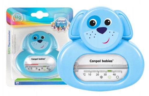 Аналоговий термометр для ванни Canpol babies, синя собачка