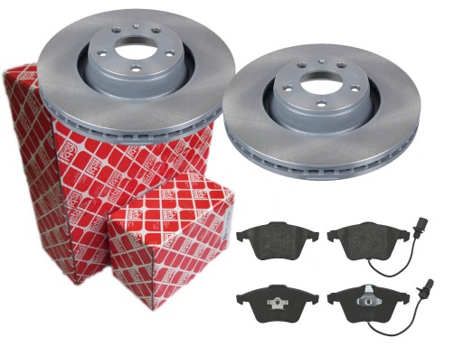 Диски колодки FEBI передня AUDI A6 C6 321MM