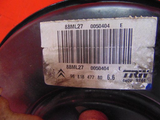 CITROEN C3 PICASSO PEUGEOT servo brake pump