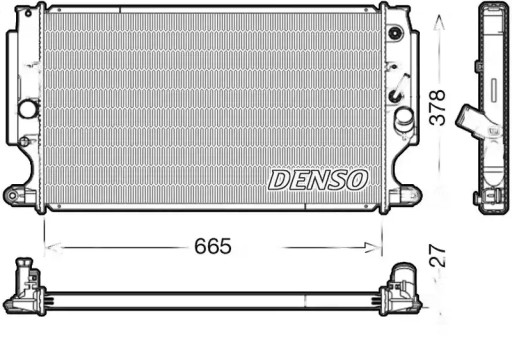 Кулер для воды drm50088 denso toyota avensis
