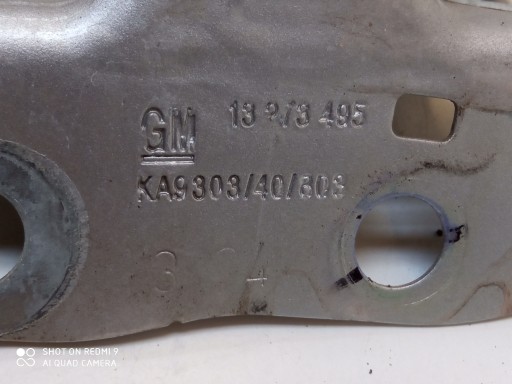 OPEL MERIVA B console tip bonnets right left Z176