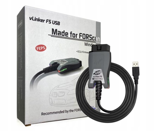 Vgate vLinker FS USB FORScan HS MS CAN FEPS OBD2 Диагностический интерфейс