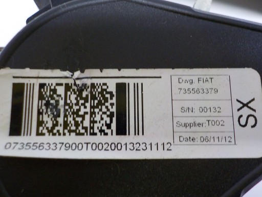 FIAT DOBLO II Gurten Sicherheits links 735563379
