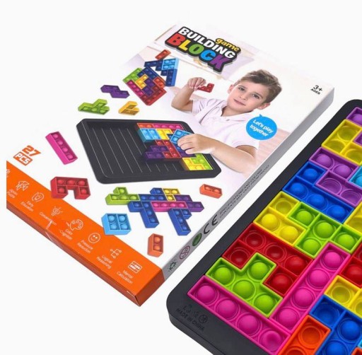ІГРАШКА БУЛЬБАШКИ TETRIS POP IT PUZZLE 3IN1