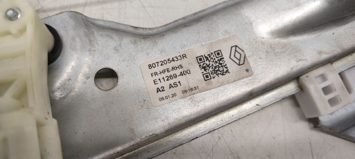 window regulator right front mechanism Renault Kadjar
