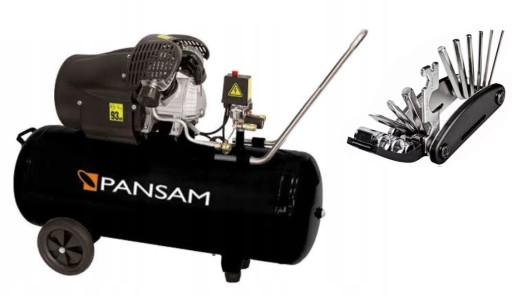 МАСЛЯНИЙ КОМПРЕСОР 2-ЦИЛ.В 100л 2,3кВт A077070 8БАР