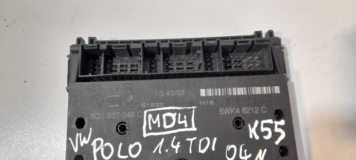Volkswagen Polo modul / Bedienteil komfortu 6Q1937049C (MD4)