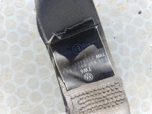 VW T5 Gurten Sicherheits Spanner rechts schwarzer 7H5857805D