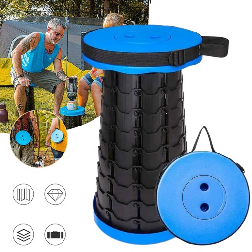 Рибальський табурет чорний