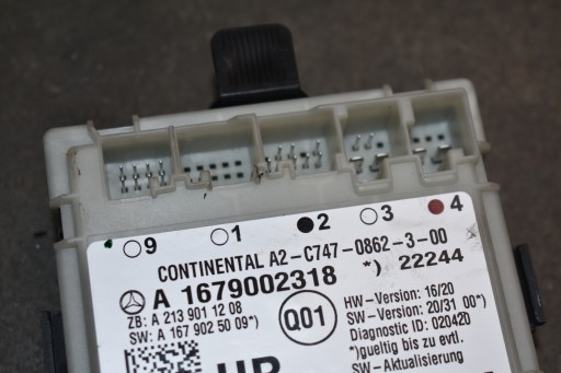 IDEALNY module control unit door rear part rear right MERCEDES W167 1