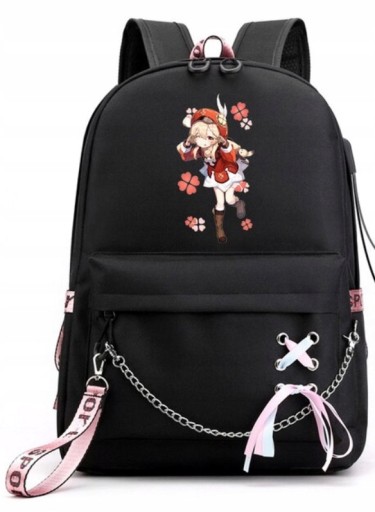 Студентський шкільний рюкзак Genshin Impact з USB