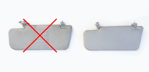 Fiat Panda 2 солнцезащитный козырек правый