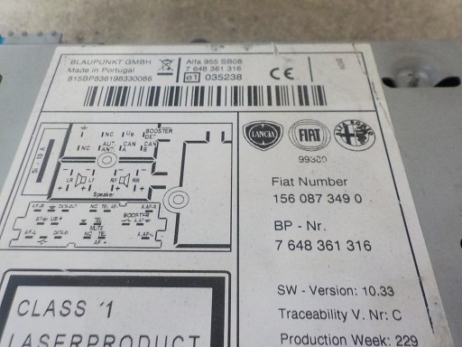 ALFA ROMEO MITO RADIO industrial 1560873490