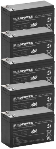Tbc5 батареї комплект батарей для дбж apc eaton powerwalker 5x epl 7.2-12