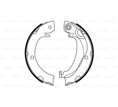 0 986 - BOSCH ГАЛЬМІВНІ КОЛОДКИ TOYOTA COROLLA VERSO