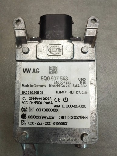 Audi A3 S3 8V ASYSTENT changes supports ACC 5Q0907568