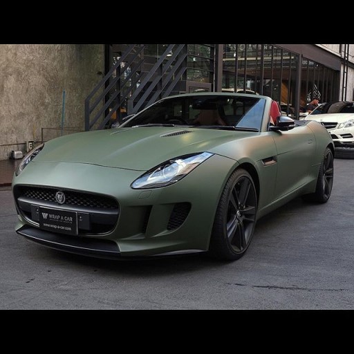 HEXIS фольга военный зеленый матовый 152x50cm военный