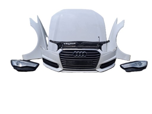 2014-2018 - AUDI A6 C7 LIFT ПЕРЕДНИЙ КАПОТ БАМПЕР КРИЛО XENON LED S-LINE LY9C