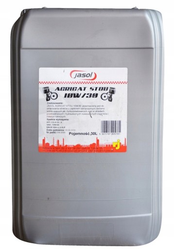 Jasol agricat stou 10w30 30л багатофункціональне масло