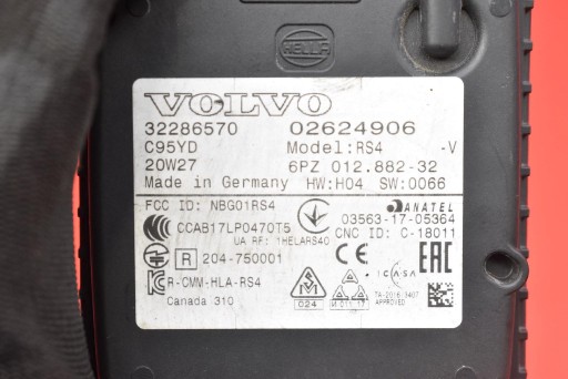 sensor RADAR MARTWEGO POLA rear part 32286570 VOLVO V60 2 II 18-21