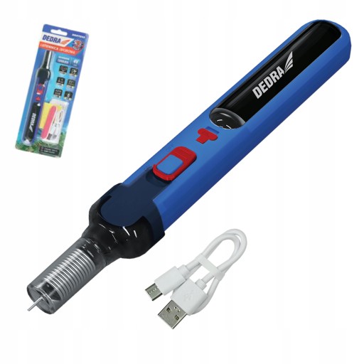 АКУМУЛЯТОРНИЙ ПАЯЛЬНИК USB 4V 2.0AH DED7545 DEDRA