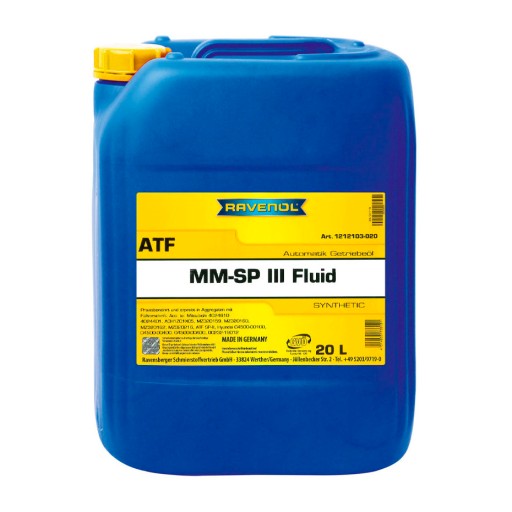 Жидкость ravenol atf mm sp-iii 20л