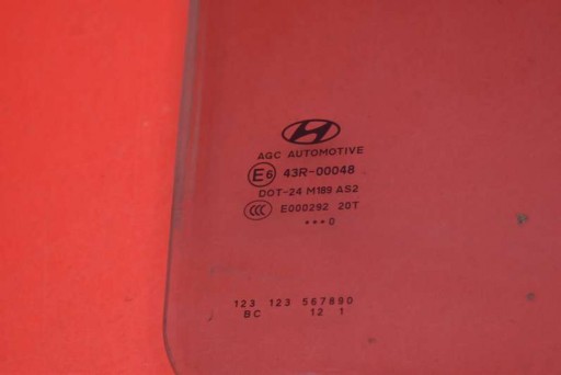 window side right rear part rear HYUNDAI IX35 09-13