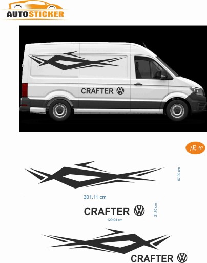 НАКЛЕЙКИ ШПОН НАКЛЕЙКА VOLKSWAGEN CRAFTER