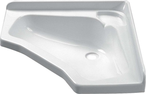 SZ-70-512900 - УМЫВАЛЬНИК БЕЛЫЙ УГЛОВОЙ 440X440 ММ ДЛЯ ЛОДКИ / ЯХТЫ