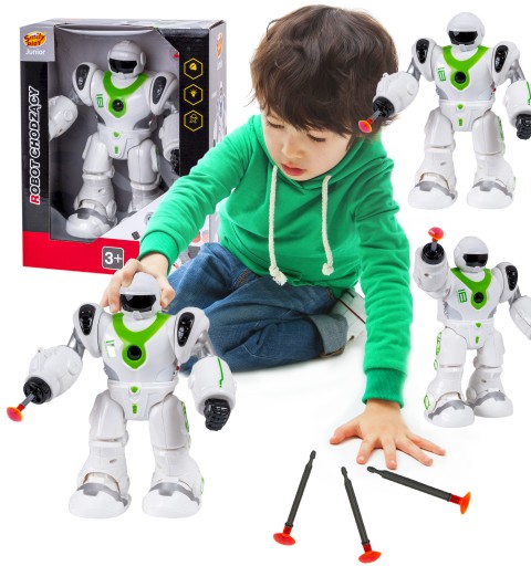 ІНТЕРАКТИВНИЙ РОБОТ ХОДИТЬ, СТРІЛЯЄ, СВІТЛЮЄ, ЗВУЧАЄ