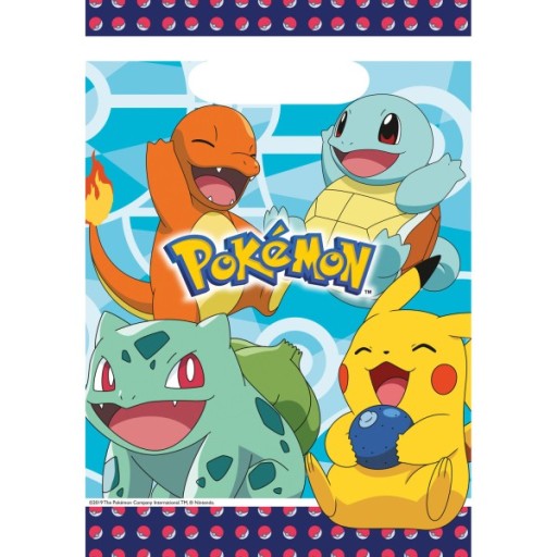 Подарункові пакети Amscan Pokemon 8 шт