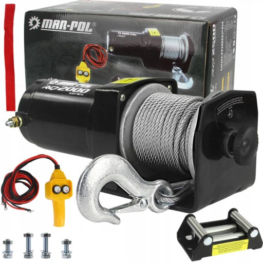 ЛЕБІДКА ЛЕБІДКА 12V QUAD ПЛУГ 2000LBS