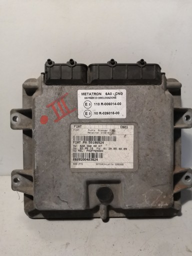 Контроллер впрыска кпг fiat punto 1.2 55196524