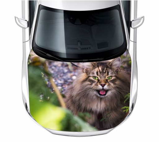 Наклейка на маску кошка 150X115 см фольга 3М