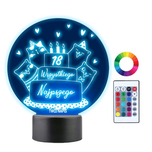 Нічник Plexido різнокольоровий