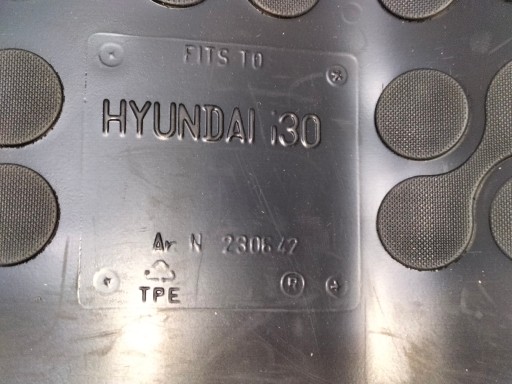 Mata mats mat rubber boot rear part HYUNDAI I30 III 17- HB
