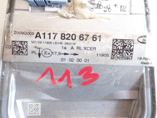 control unit module lights MERCEDES A1769066500