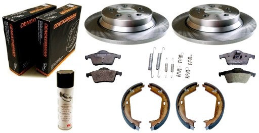 Диски колодки щелепи VOLVO S60 і S80 V70 II ззаду