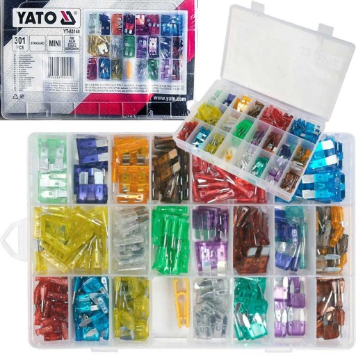 YT-83148 - АВТОМОБИЛЬНЫЕ ПРЕДОХРАНИТЕЛИ MINI STANDARD KIT