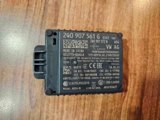 Радар vw audi skoda 2q0907561g новый оригинал