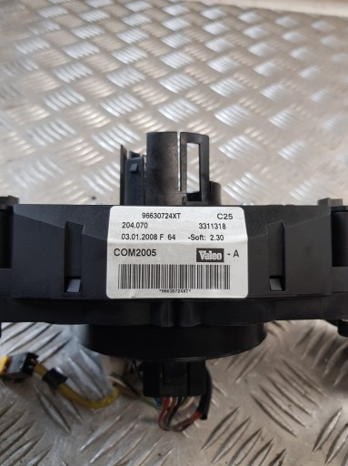 DEVIO LUCI TERGICRISTALLO TERGI ANELLO airbag VOLANTE 96630724XT PEUGEOT 207 HB LIFT 08R