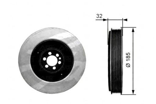 GAT-TVD1042-ZS1 - ШКИВ ВАЛА