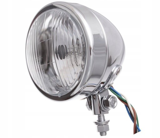 MF4564 - Передня лампа метал хром drag chopper custom