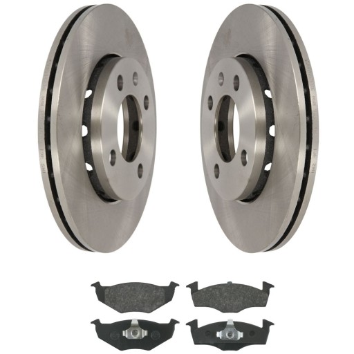2x 215 - ДИСКИ + КОЛОДКИ СПЕРЕДИ VW POLO 6N LUPO SEAT AROSA