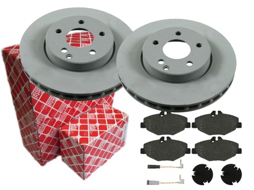 Диски колодки FEBI передняя MERCEDES E W211 295MM