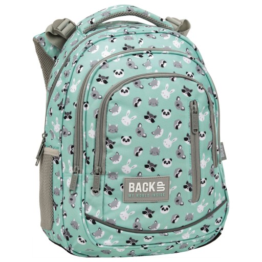 Рюкзак шкільний багатокамерний Backup білий, чорний, Відтінки синього, Відтінки рожевого, Відтінки сірого та сріблястий, Різнокольоровий 24 л