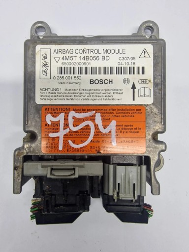 Ford Focus 2005 Moduly airbag powietrznych 4M5T14B056BD